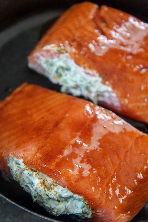 spinach-stuffed-salmon-with-honey-glaze-cooked-by-julie image