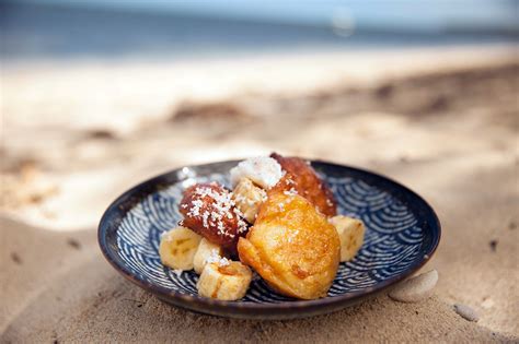 banana-fritters-with-coconut-and-honey-fruit-desserts image