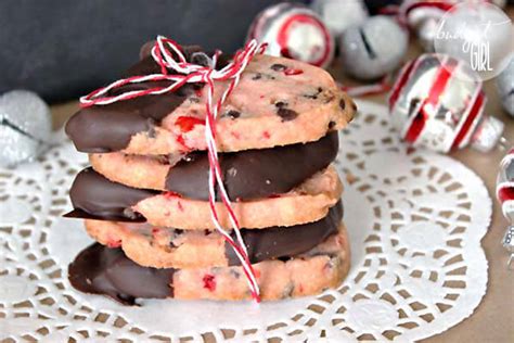 chocolate-covered-cherry-shortbread-cookies image
