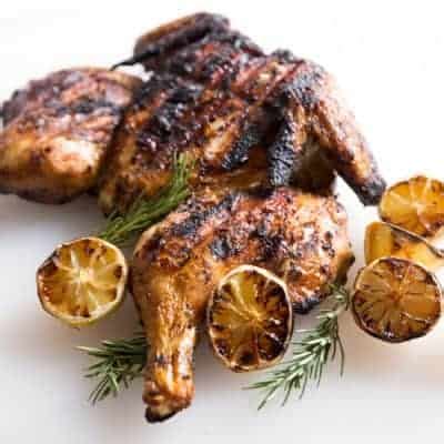 rosemary-lemon-grilled-spatchcocked-chicken image