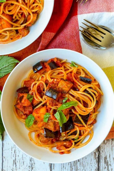 vegan-eggplant-pasta-recipe-veggies-save-the-day image