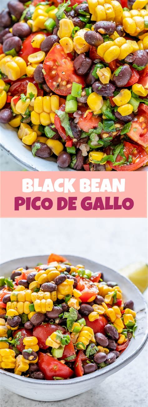 black-bean-pico-de-gallo-clean-food-crush image
