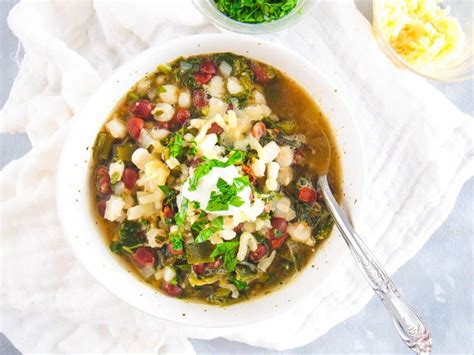 vegetarian-black-bean-soup-with-kale-and-hominy image