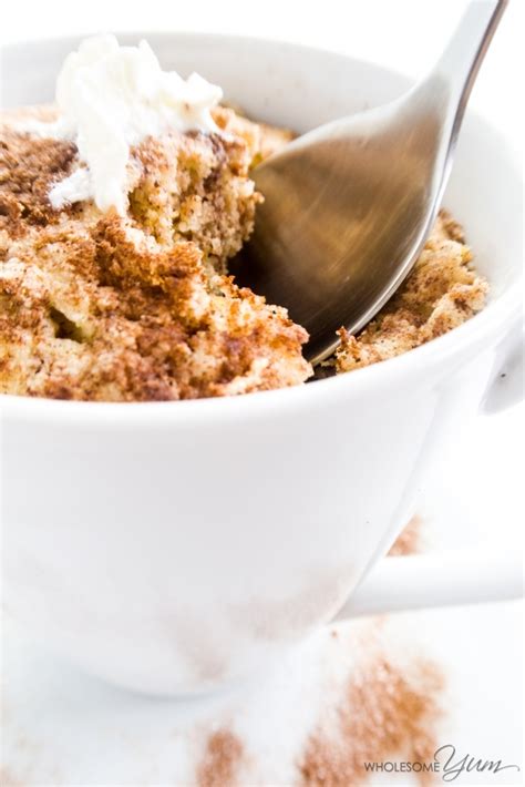 low-carb-cinnamon-flax-seed-muffin-in-a-mug image