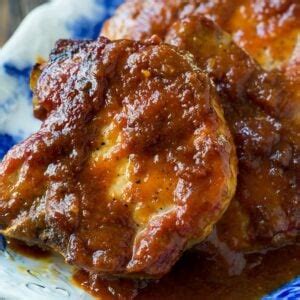 easy-oven-barbecued-pork-chops-spicy-southern-kitchen image