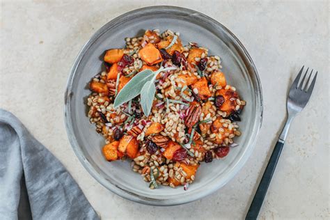 the-perfect-barley-and-butternut-squash-salad-wine image