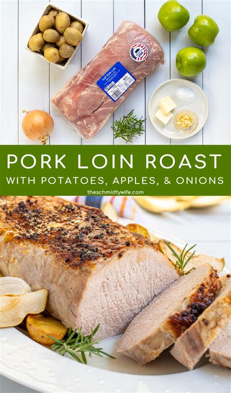 pork-loin-roast-with-apples-onions-potatoes-the image