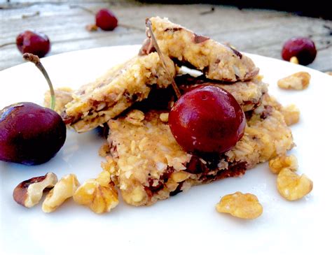 healthy-snacks-cherry-coconut-vegan-nutrition-bars image