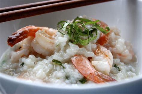 asian-risotto-sushi-rice-shrimp-thai-basil-shiso-yuzu image