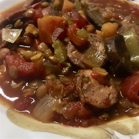 lentil-chicken-sausage-stew-a-food-lovers-blog image
