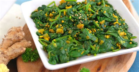 indian-spiced-sauteed-spinach-saag-vegan image