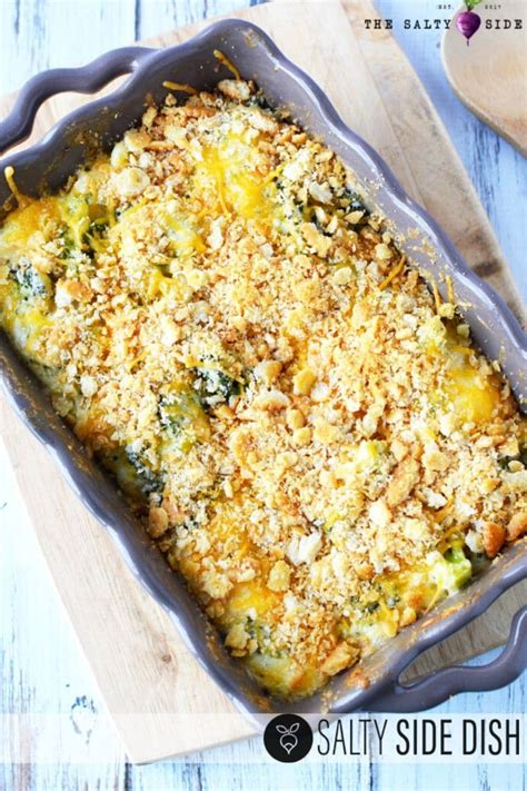 broccoli-cheese-ritz-casserole-salty-side-dish image