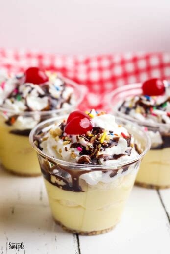 banana-split-pudding-cups-recipes-simple image