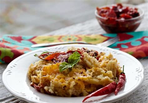 bruschetta-noodle-casserole-leftover-ham image