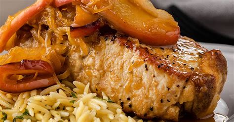 slow-cooker-pork-chops-with-sauerkraut-and-apples image