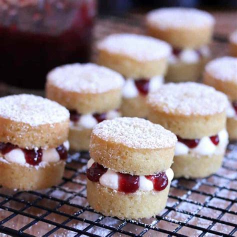 mini-victoria-sponge-cakes-a-taste-of-britain image