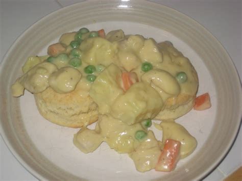 the-menu-mama-creamed-chicken-over-biscuits image