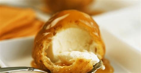 fried-ice-cream-with-caramel-sauce-recipe-eat image