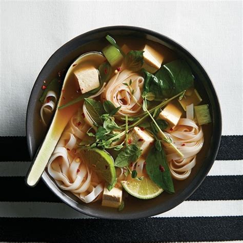 gingery-tofu-and-rice-noodle-soup-chatelaine image