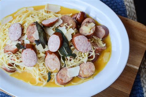 fettuccini-carbonara-with-sausage-and-fried-sage image