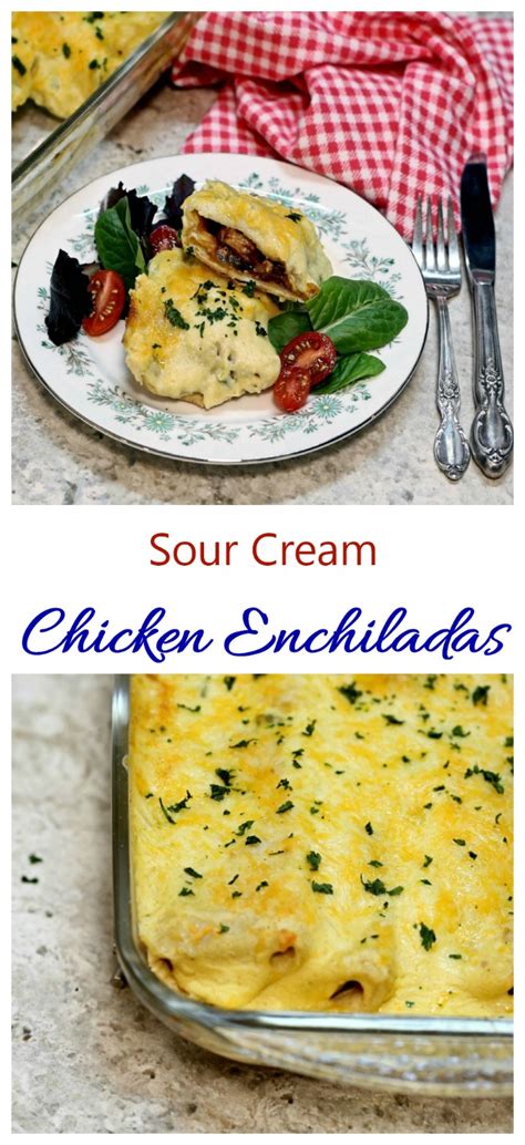 chicken-enchiladas-with-sour-cream-taco-sauce image