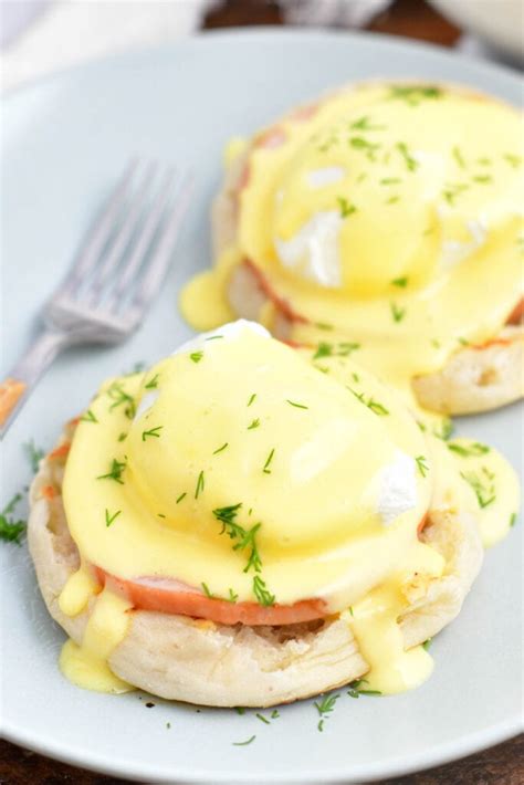 eggs-benedict-with-easy-homemade-hollandaise-sauce image