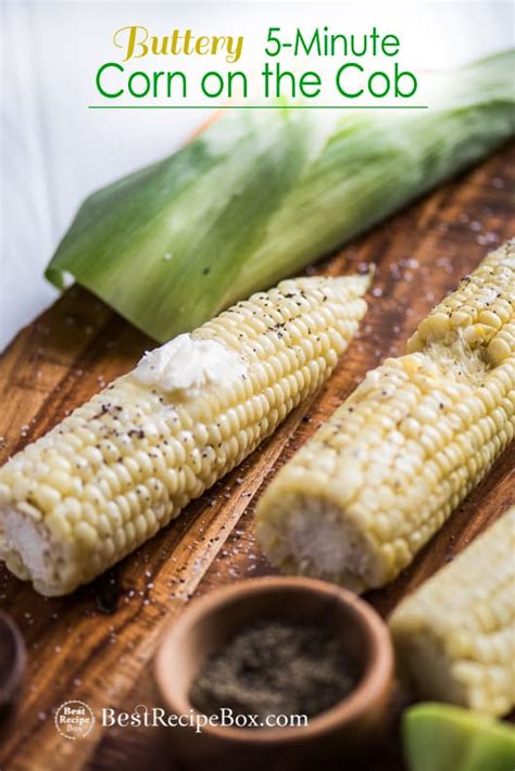 5-minute-corn-on-cob-cooked-in-microwave-easy image