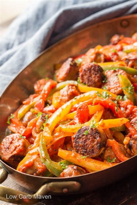 italian-sausage-peppers-and-onions-with-sauce-low-carb-maven image