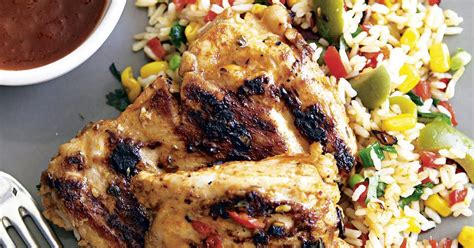 grilled-chicken-red-peppers-and-onions-recipes-yummly image
