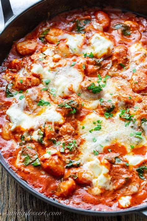 baked-gnocchi-with-tomato-ricotta-and-spinach image