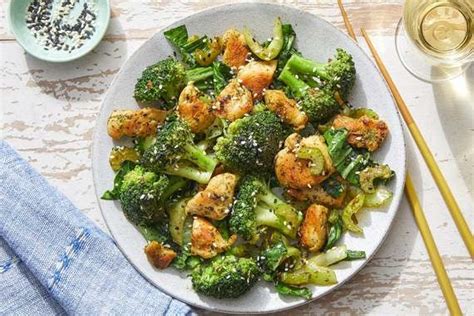cilantro-chicken-stir-fry-with-broccoli-bok-choy image