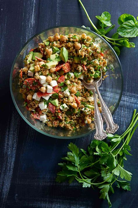 chickpea-and-freekeh-salad-better-homes-gardens image