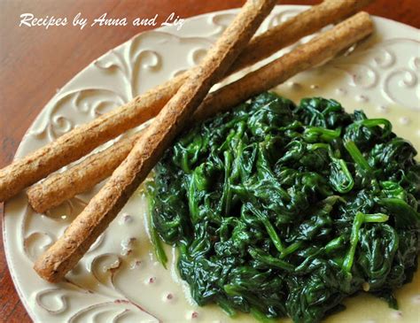 spinach-with-garlic-and-olive-oil-2-sisters-recipes-by image