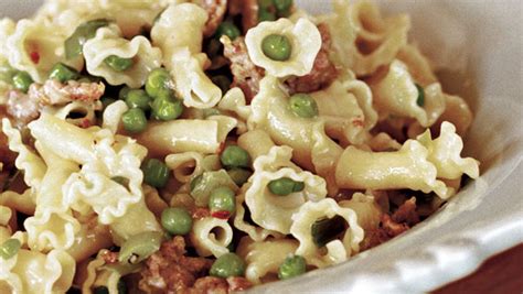 campanelle-with-sausage-leeks-recipe-finecooking image