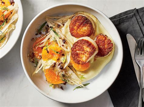 pan-seared-scallops-with-fennel-and-citrus-recipe-cooking-light image