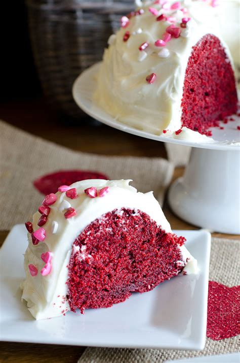 red-velvet-bundt-cake-with-cream-cheese-frosting image