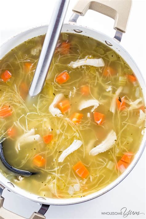 low-carb-keto-chicken-soup-recipe-wholesome-yum image