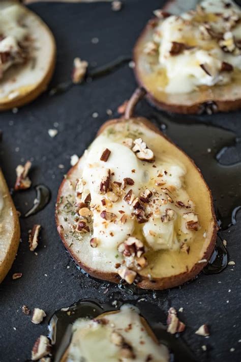 baked-honey-and-goat-cheese-pears-honest-cooking image