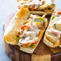 cheesy-chicken-cheesesteak-sandwiches-gimme image