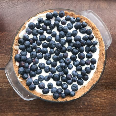 no-bake-blueberry-cream-pie-with-graham-cracker-crust image