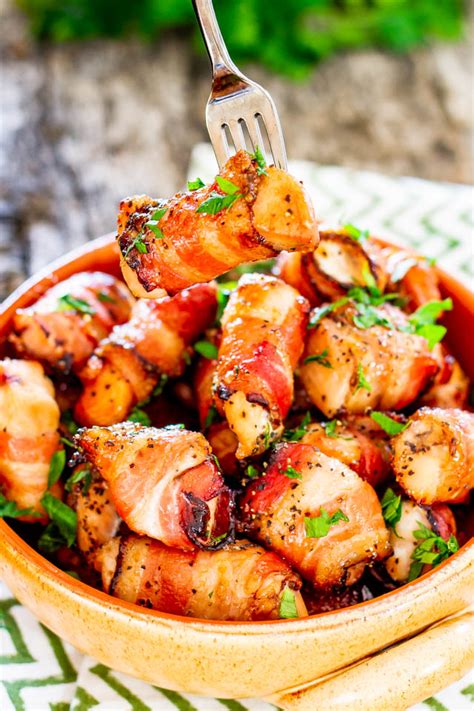 bacon-wrapped-chicken-bites-jo-cooks image