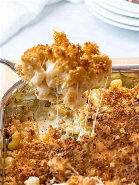 southern-baked-mac-and-cheese-with-breadcrumbs image