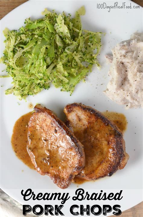 creamy-braised-pork-chops-or-chicken-100-days-of-real-food image