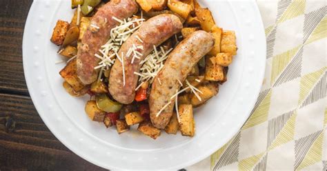 roasted-italian-sausages-with-potatoes-peppers-and-onions image