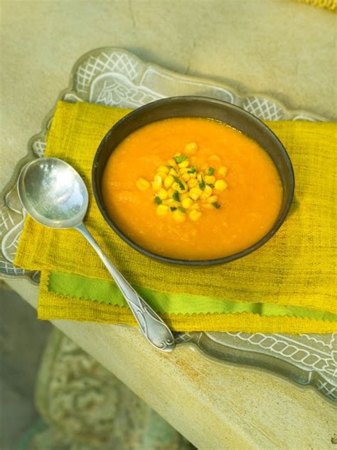 fresh-carrot-and-corn-soup-jamie-geller image