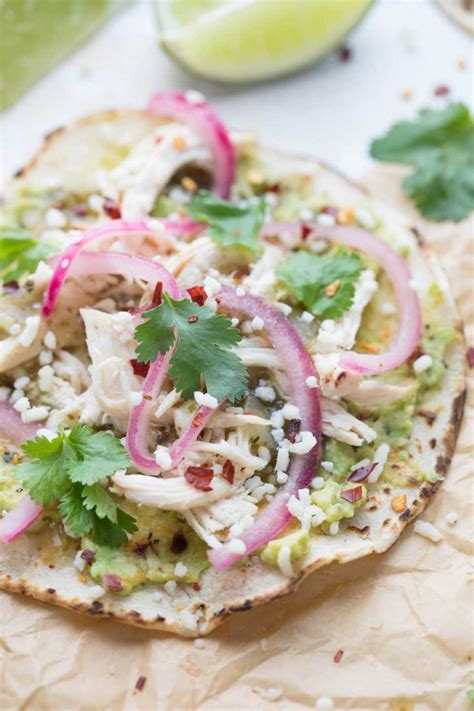 quick-rotisserie-chicken-tacos-with-smashed-avocado image