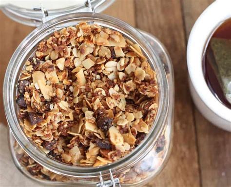 homemade-granola-with-chai-spice-almonds-and-coconut image