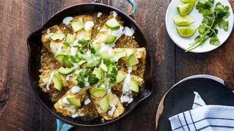 quick-and-easy-skillet-chicken-and-zucchini-enchiladas image