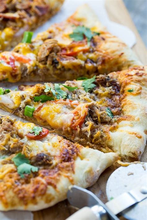 southern-bbq-pizza-with-pulled-pork-spicy-southern image