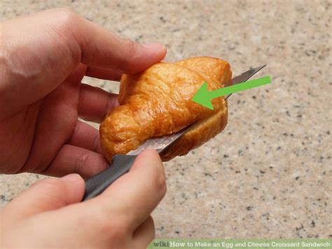 how-to-make-an-egg-and-cheese-croissant-sandwich-15-steps image